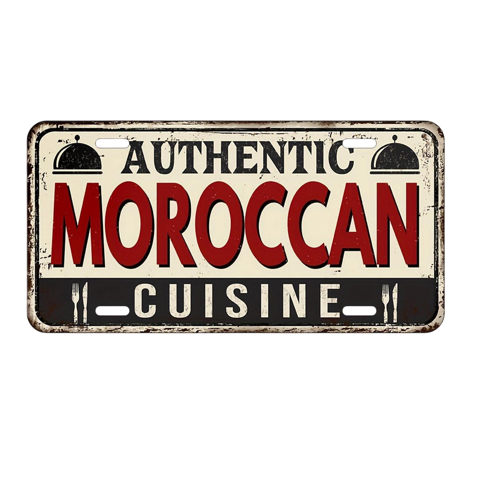 

Moroccan Cuisine Metal Decorative Signboard one size