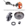 Kit de piñón de llanta plateado oscuro para Husqvarna 325 340 346XP 345 350 351 353 445E 450in-7T