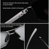 Men Vintage Metal Sunglasses Aluminum Magnesium Frame UV400 Anti Glare Driving Sun Glasses Fashion Eyewear for Men