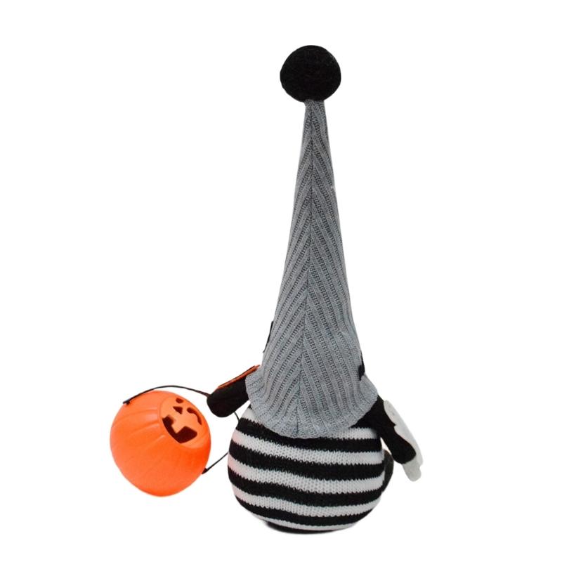 J0MC Unique Halloween Goblin Figurine from Premium Flannel Long Time Decoration For Bookshelves Entryway