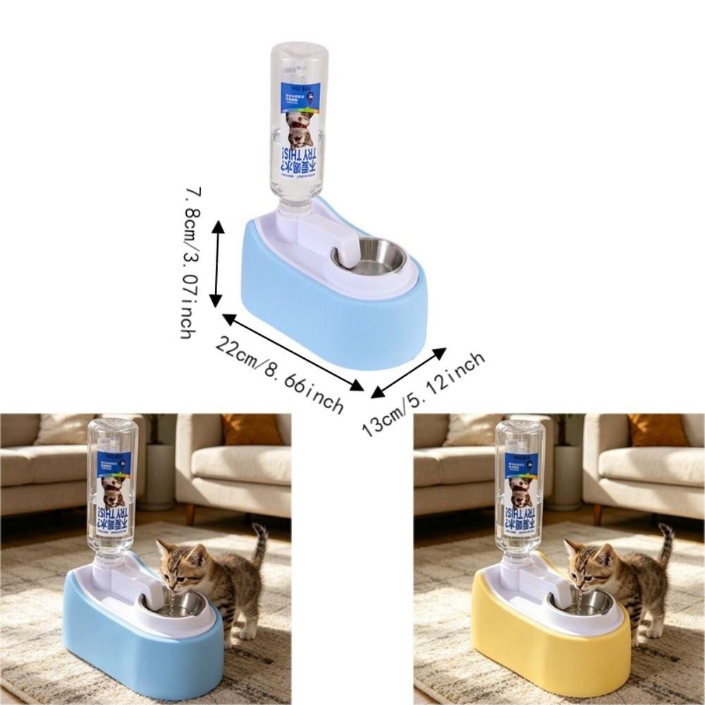Large Capacity Cat Automatic Water Dispenser Non Slip Base Pet Water Bowl Travel
