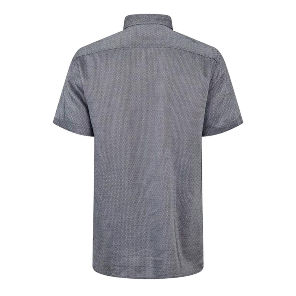 Boss Mens Woven Collared Regular Short-Sleeved Shirt