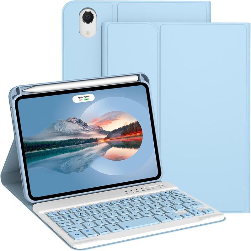 Wireless Keyboard Case for iPad Mini 6th Generation (A17 Pro) 2021 8.3-inch, with Pen Slot