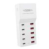 USB C Charger 50W USB Charging Station for Multiple Devices 10 Port Charging Block 5 USB Ports 5 Type C Ports US Plug