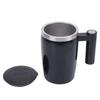 380ml Electric Mixing Mug Rechargeable Stainless Steel Self Mixing Stirring Coffee Mug For Coffee Tea Hot Chocolate Milk Black
