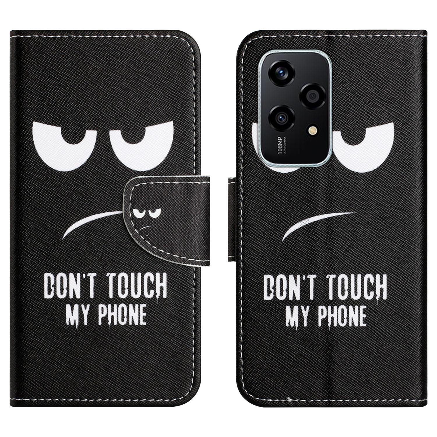 

Для Honor 200 Lite Чехол С Рисунком Кожаный Чехол-Книжка Флип Чехол для Телефона Подставка B