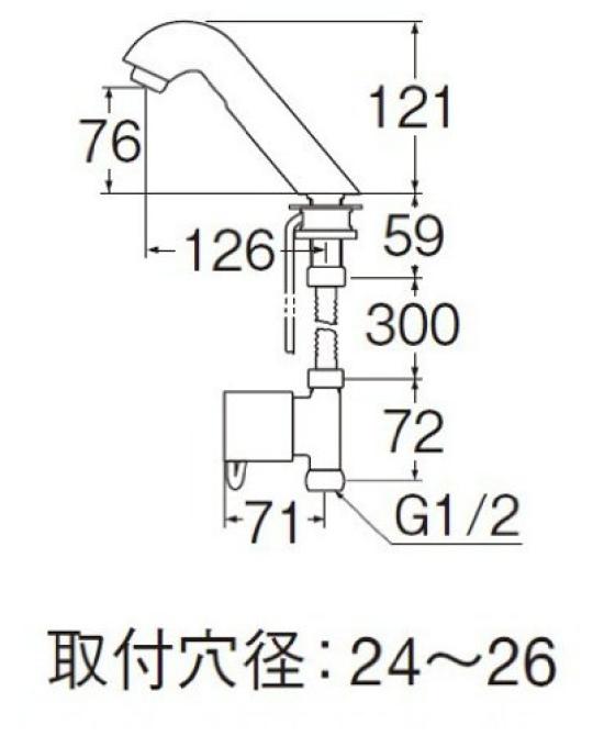 SANEI Robinete automate pentru baie EY501-13