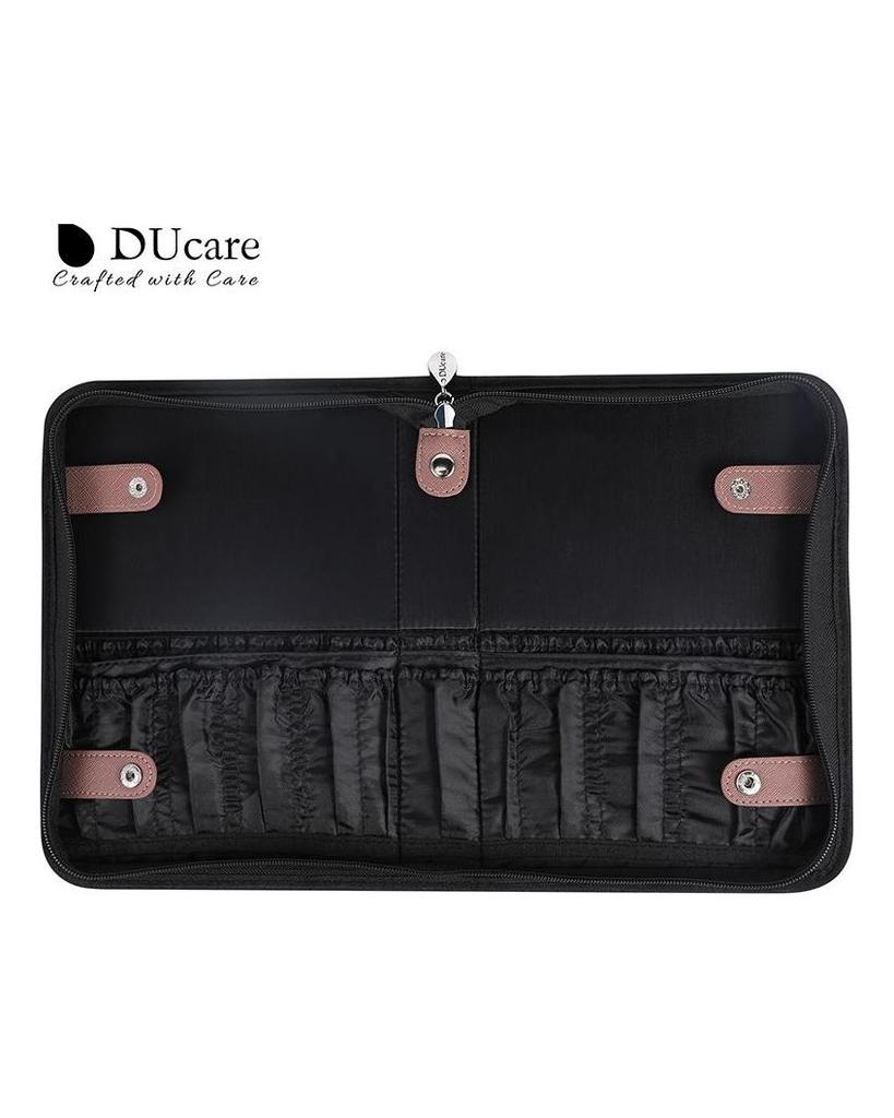 DUcare Faltbare Damen-Kosmetiktasche, wasserdicht, für Make-up-Pinsel, Künstlertasche, Organizer, Aufbewahrung, Reißverschluss, Handtasche für Reisen, Zuhause, Geschenk