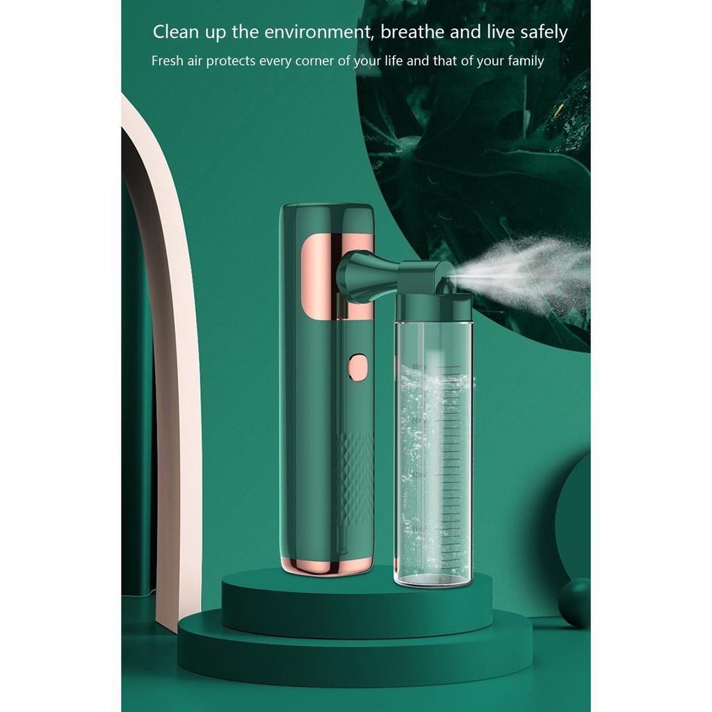 Mini-Zerstäuber Tragbarer Vernebler Nano-Dampf-Sprühgerät Luftbefeuchter Handzerstäuber(ZU)