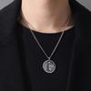 Collana con Pendente Luna Foresta Animale Viaggiatore nella Foresta Pendente Collana Stile Retrò Gioiello Regalo per Amanti della Natura