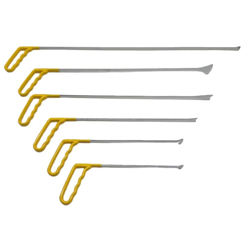 

6 шт. Профессиональные крюки для выталкивания вмятин Инструмент для ремонта вмятин автомобиля Монтажные ломы Универсальный инструмент для ремонта вмятин автомобиля Простой в использовании 1