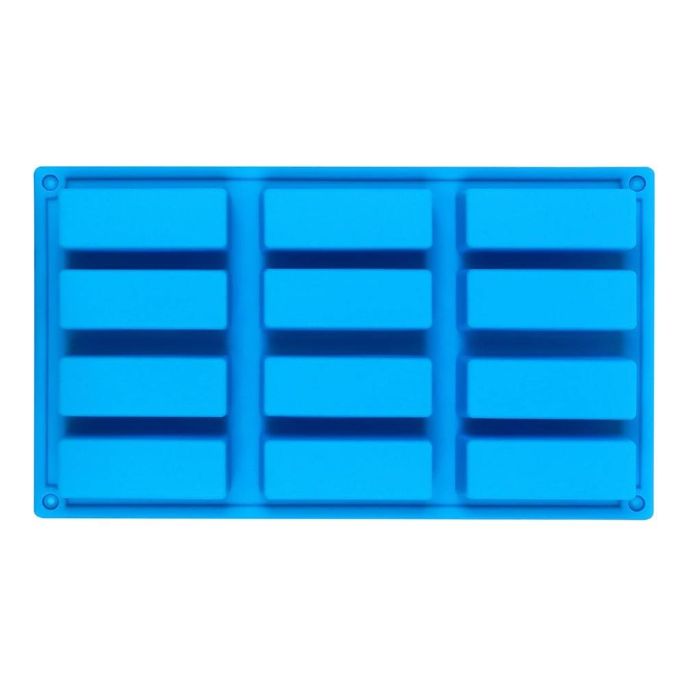 Silicone Brownie Molds Easy To Release Protein Bars Maker Reusable Baking Mould Tray for Kitchen