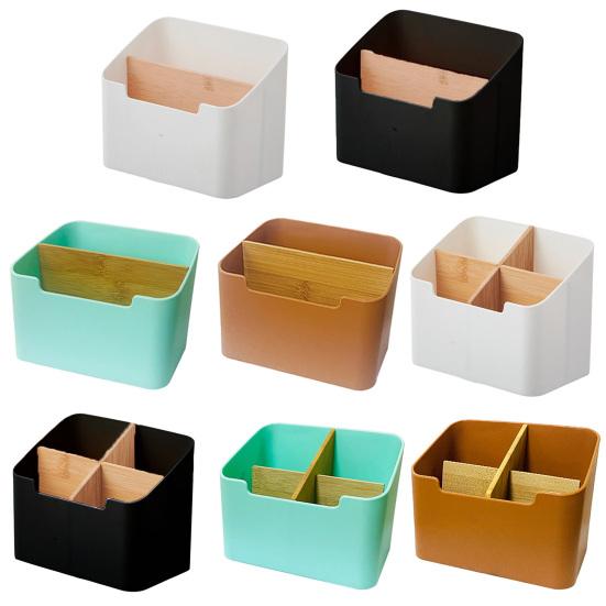 Storage Box Clutter-Free Desktop Organizer Remote Control Stationery Holder Workspace Tidy Box Office Supplies