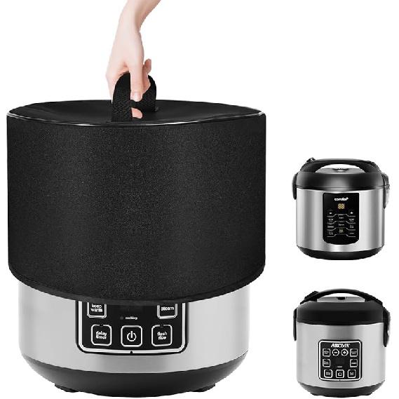 Dust Cover for 2 QT Rice Cooker Heavy Duty Thickened Waterproof Dustproof Slow Cooker Cover Case for AROMA Digital Rice Cooker 2Qt ARC-914SBD ...