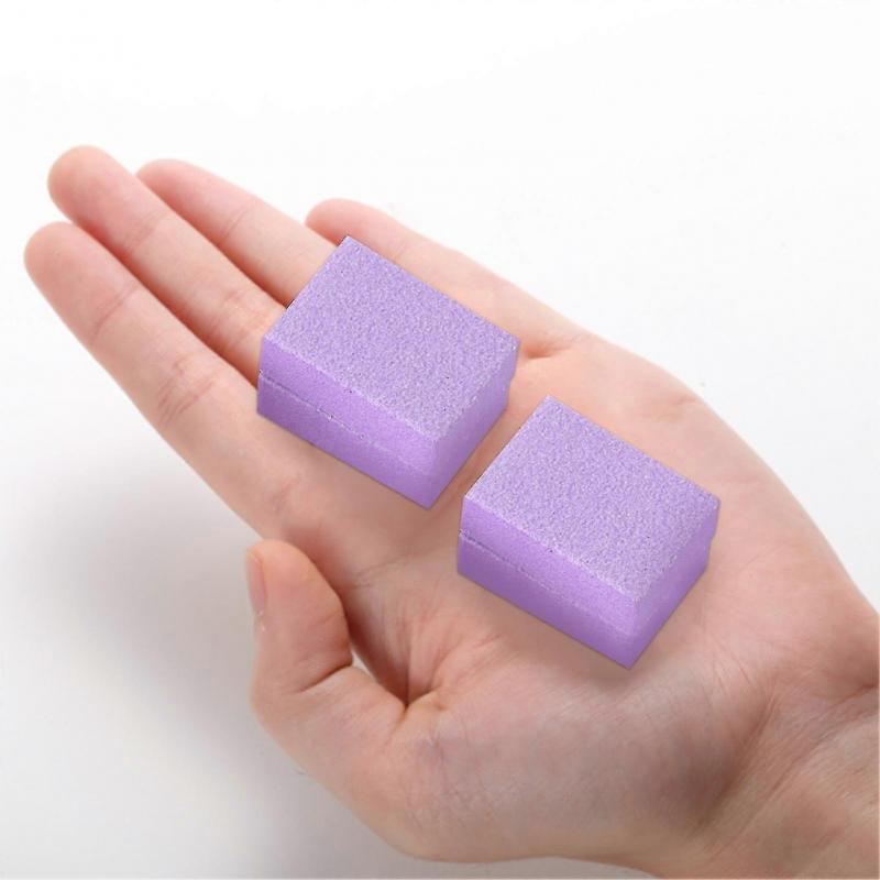 50pcs Nail File Mini Multi-function Eva Manicure Tools Buffer Blocks For Nail