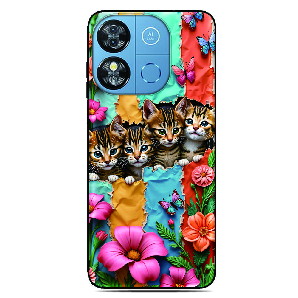 Cat Anime DIY Phone Case For ZTE Blade A76 4G A75 A73 A72 A71 A56 A55 A54 V80 Pro A35 Core A36 A51 Lite A34 A31 Plus A5 Cover