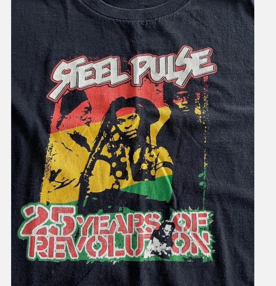 Винтажная черная хлопковая футболка унисекс с принтом группы Steel Pulse, альбом, размер S-5XL, EN707 XXL