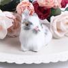5CM Cute Model Fur Figurines Birthday Gift Simulation Rabbits Plush Bunny Kids Toy Easter