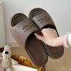 Infradito estive da donna con plateau ispessito antiscivolo, sandali da spiaggia, moda per interni domestici, pantofole leggere antiscivolo