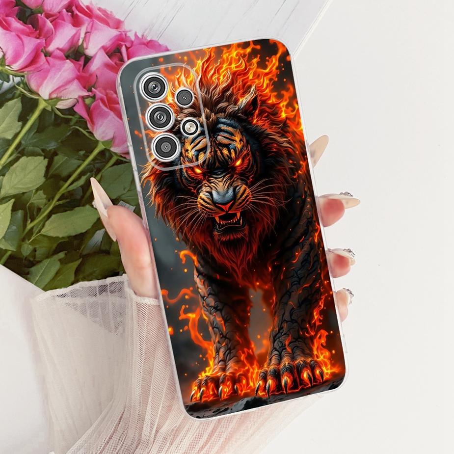 For Samsung Galaxy A52 A52s A72 5G Case Cool Dragon Painted Cover Soft Slim Phone Case For Samsung A52 A 52 s Galaxy A72 5G Bags