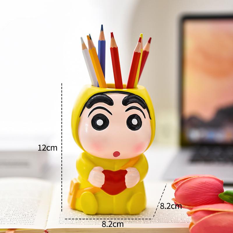 Niedlicher Bixin Crayon Shin Chan Stifthalter Serie Büro Schreibtisch Stifthalter Aufbewahrung Ornament Kreatives Erinnerungsgeschenk