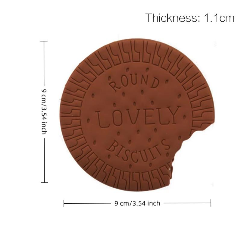 1 stk Elever Tegneserie Sød Rivebar Håndskrevet Memo Blok Dækning Notesbog Kreativ Chokolade Kiks Form Notatbog