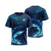 3D Digital Printed Summer Sports Russian Boys Girls Summer Loose Breathable Fishing Round Neck T-shirt