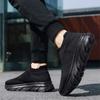 Men's Sneakers Breathable Running Shoes Soft Sole Lightweight Socks Shoes Non-slip Women Casual Shoe Platform Slip-on Men Shoes