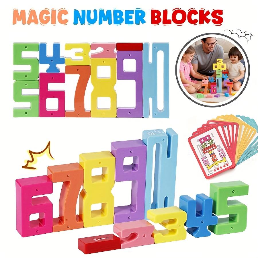 NEW Digital Building Blocks Children's Educational Toys Baby Early Education Large Particle Color Building Block Toys Gift