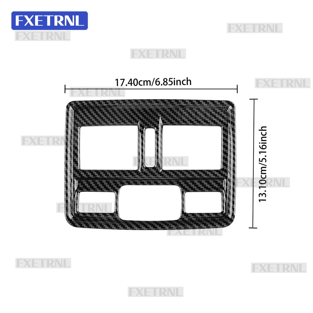 ABS Carbon Fiber Style For Subaru Forester 2025 2026 Car Reading Light Instrument Co-Pilot Rear Air Outlet Kits Modified Sticker