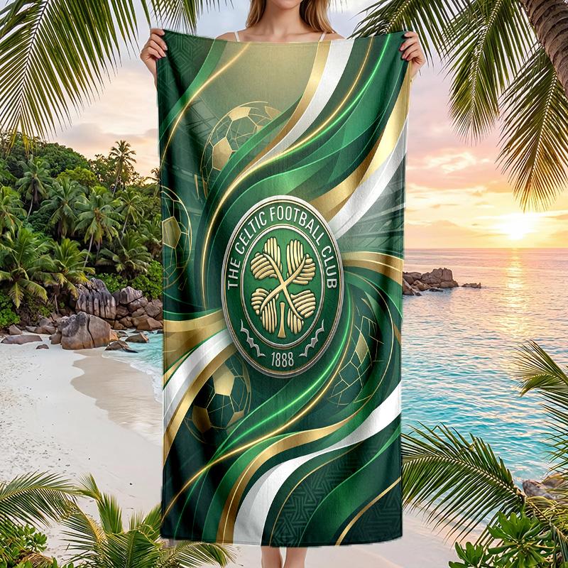 Asciugamano da Spiaggia Celtic FC Asciugatura Rapida Microfibra Assorbente Portatile da Viaggio Asciugamano da Nuoto