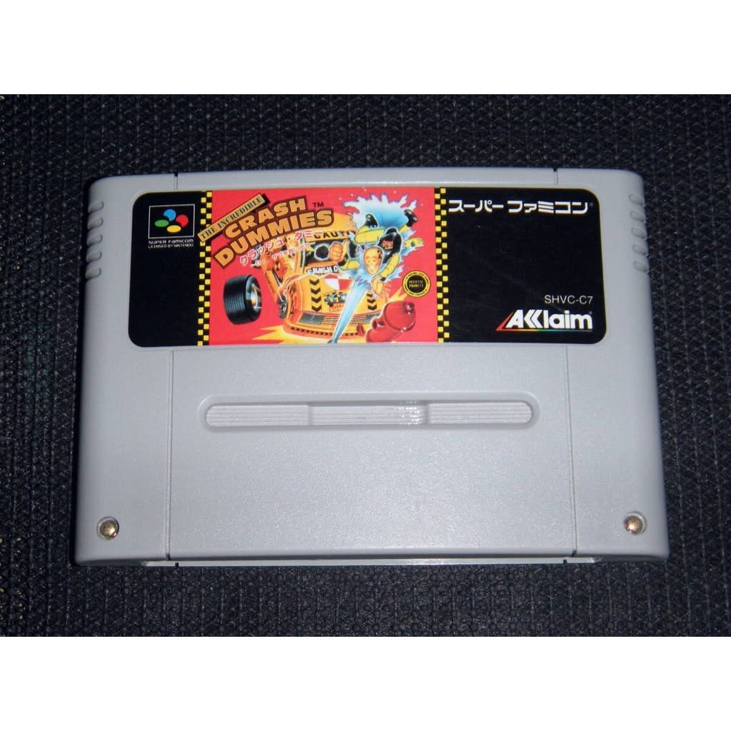 Used The Incredible Crash Dummies SFC SNES Super Famicom SHVC-C7 Tested Working Nintendo Action Acclaim Japan NTSC-J Super Nintendo Cartridge
