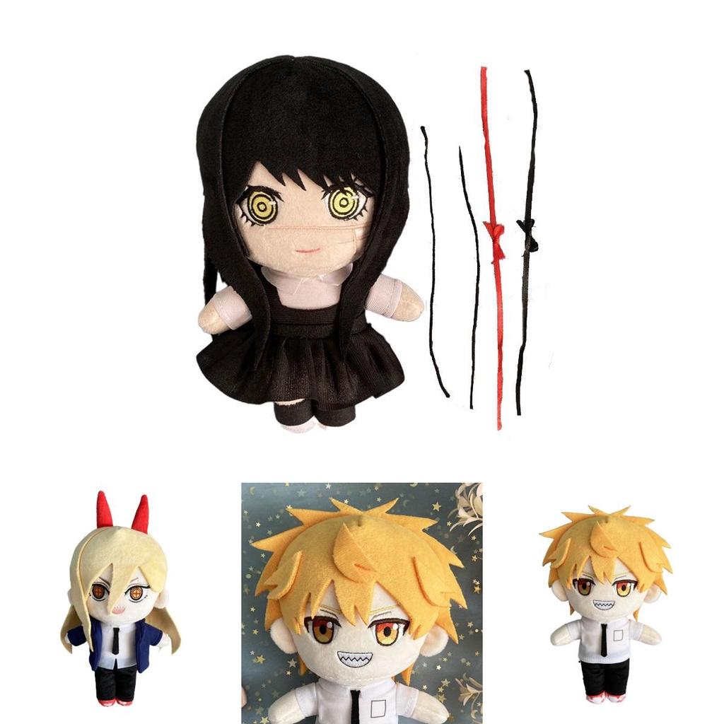 Chainsaw Man Plush Toy Denji Power Mitaka Asa Soft Stuffed Doll 7.8in Perfect Anime Gift For Kids