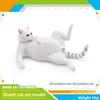 Kids Pet Cat Model Toy Pvc Realistic Drinking Cat Decor For Home And Play