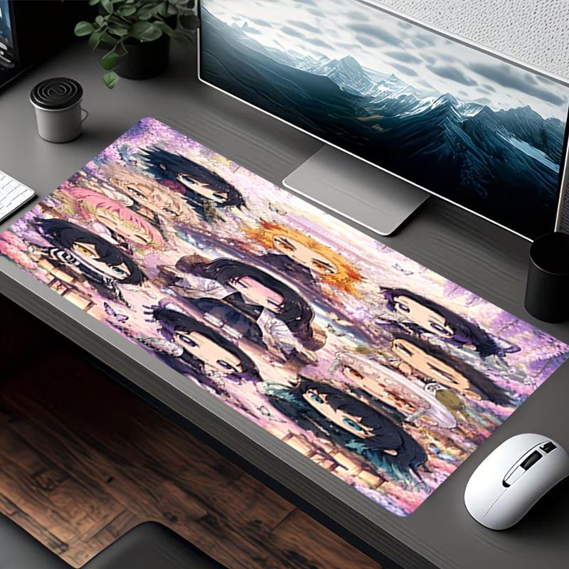 Demon Slayer Print Mouse Pad, for Keyboard Pad Laptop PC Mat for Office Home Use, Desk Decor, Perfect Birthday Gift for Gamers