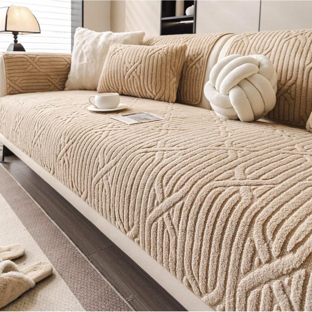 1pcs Simple Modern Sofa Mat Wear-resistant Durable Living Room Backrest Cover Anti-Slip Washable Soft Couch Cushion Home Decor