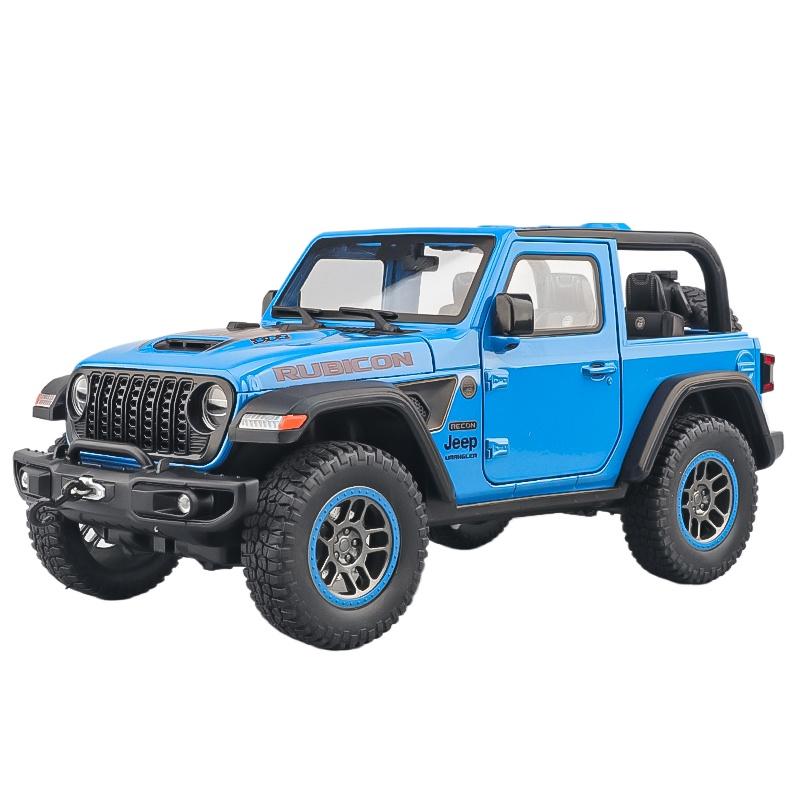 1/18 Jeep Wrangler Rubicon Off Road SUV Alloy Diecast Model Car Desktop Display Collectibles Ornaments Holiday Present for Boys