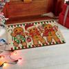 Candy Gingerbread Man Christmas Door Mat Winter Christmas Home Decoration Indoor Outdoor Entrance Welcome Carpet