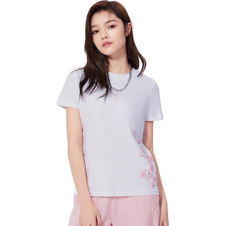 Li Ning Sports Fashion Collection T Shirt Women's White AHSS914-1