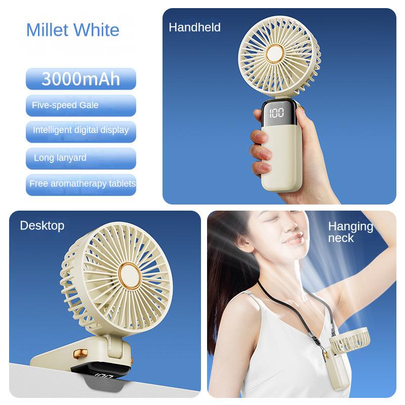 

Мини 5-скоростной 3000 мАч/20000 мАч Маленький вентилятор Мультяшный электрический вентилятор Ручной Портативный Зарядный Бесшумный вентилятор для студентов Женщин Мужчин