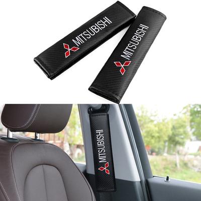 Zjdf10 Car Seat Belt Cover Shoulder Protective Pads Cover For Outlander Lancer 10 ASX RALLIART Eclipse L200 Car Accessories