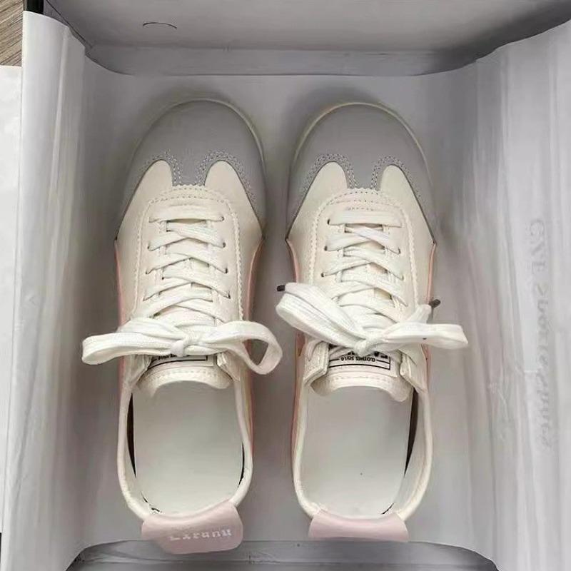 Fashionable Low-Top Women'S Sneakers Summer  New Style Casual White Vintage Versatile Athletic Shoes Comfortable Synthetic