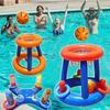 Kid Summer Inflatable Colorful Water Interactive Basketball Hoop Suitable For Beach Pool Party Games Pool Accessories