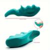Masajeador de pulgares en color verde azulado (1 unidad): herramienta para puntos gatillo de tejido profundo para dolores musculares y articulares, diseño ergonómico para masaje localizado de hombros y cuello.
