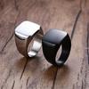 New European and American Men's Ring Simple Black Glossy Fashion Ring