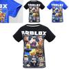 Żywy T-shirt z postaciami z gry Roblox dla dzieci z wygodnej bawełny