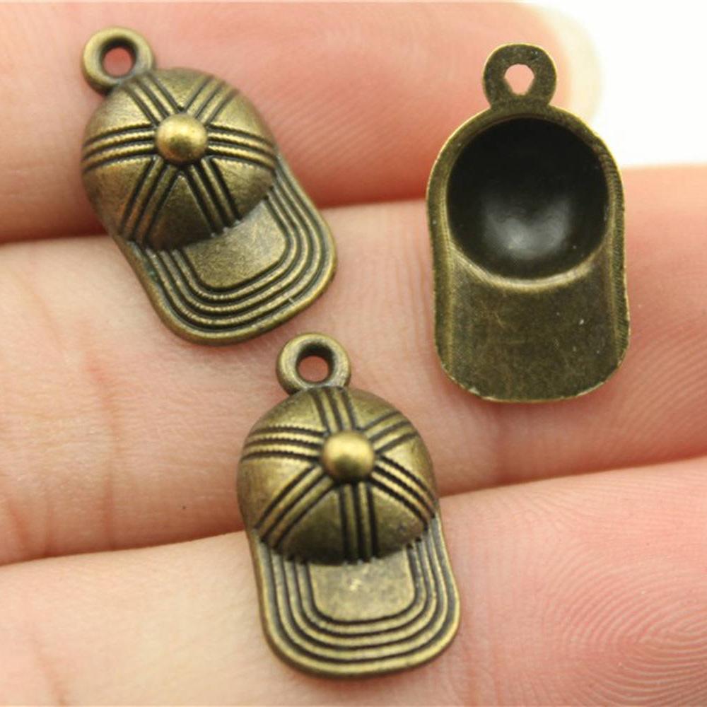 20pcs Sport Charms Baseball & Softball Charms Antique Bronze Silver Color Pendants DIY Crafts Making Findings For Jewelry Making