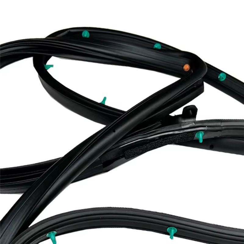 Car Front Door Side Weatherstrip Set- For Hyundai Veloster 2012-2017 Part Numbers 82130-2V000 82140-2V000