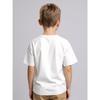 European Size Boys Round-neck Short-sleeved T-shirt with Dog and Cat Pattern Print
