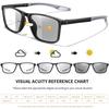 3 Pairs Reading Glasses Photochromic Classic Square Far Sight Presbyopic Glasses Anti Blue Light Blocking Ultralight Eyewear